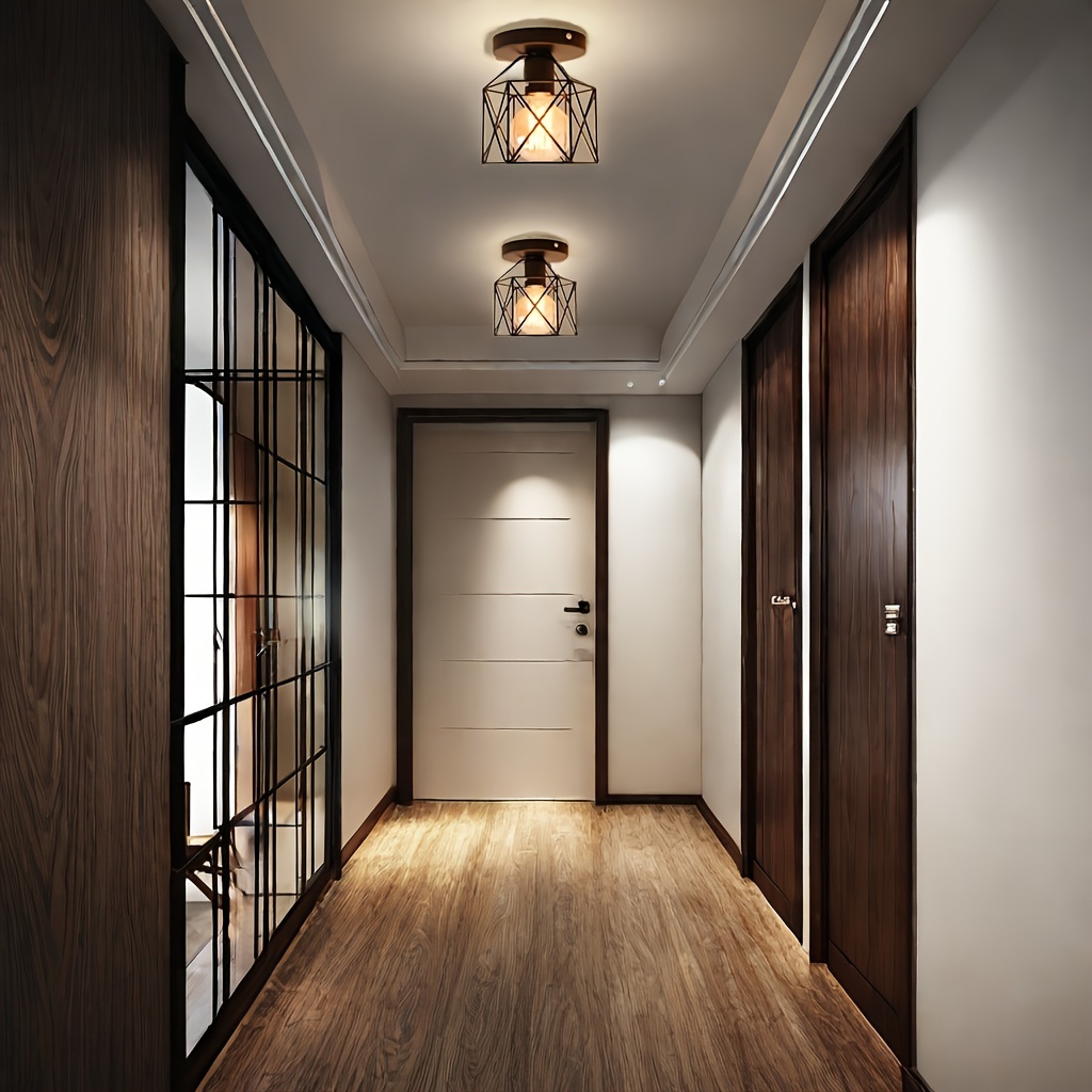 48W Dimmable Flush Mount LED Ceiling Light Fixture, 17.6" Round Close To Ceiling Lights With Remote Control, Modern Ceiling Lighting For Bedro