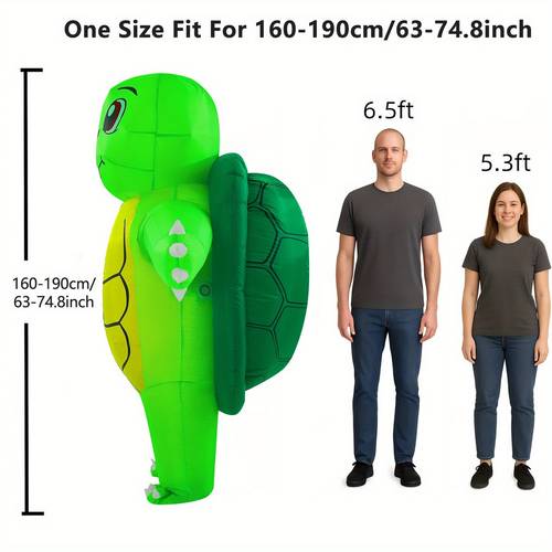 role playing props for parties new turtle inflatable costume dress polyester turtle inflatable suit fun halloween with fan and battery case battery usb power supply suitable for halloween christmas role playing does not batteries