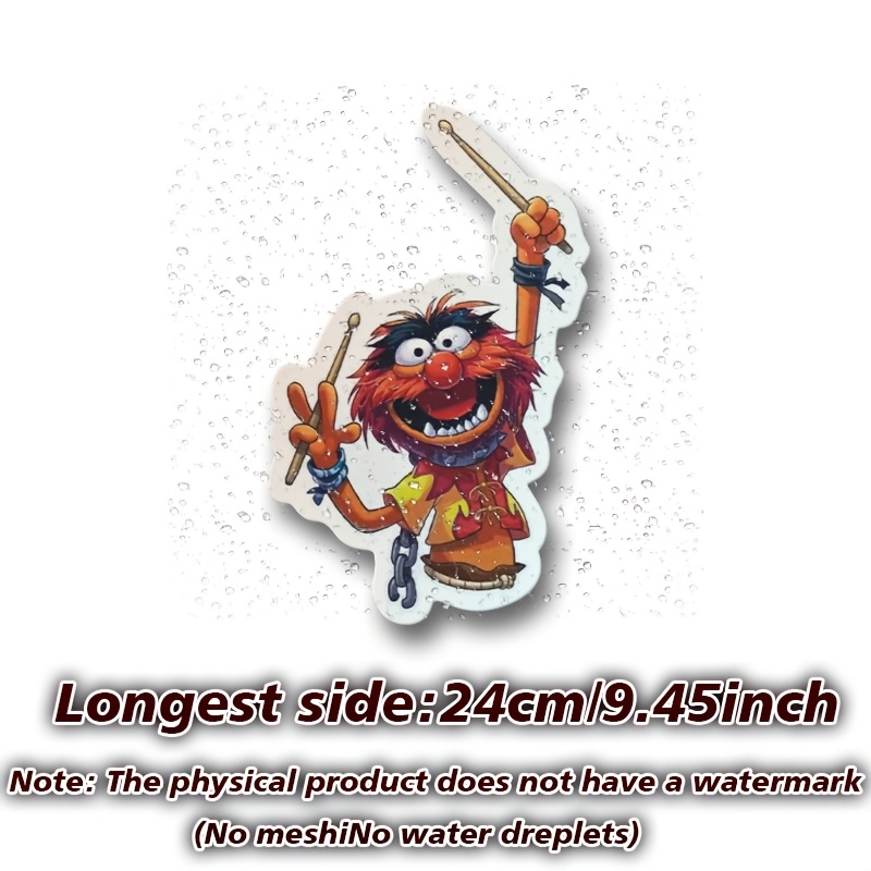 TEMU Large 24.0cm Animal Sticker Vinyl Car Decals - For Car Bumpers, Windows, Laptops, Trucks, , Water Bottles, - Durab Le And Versatile