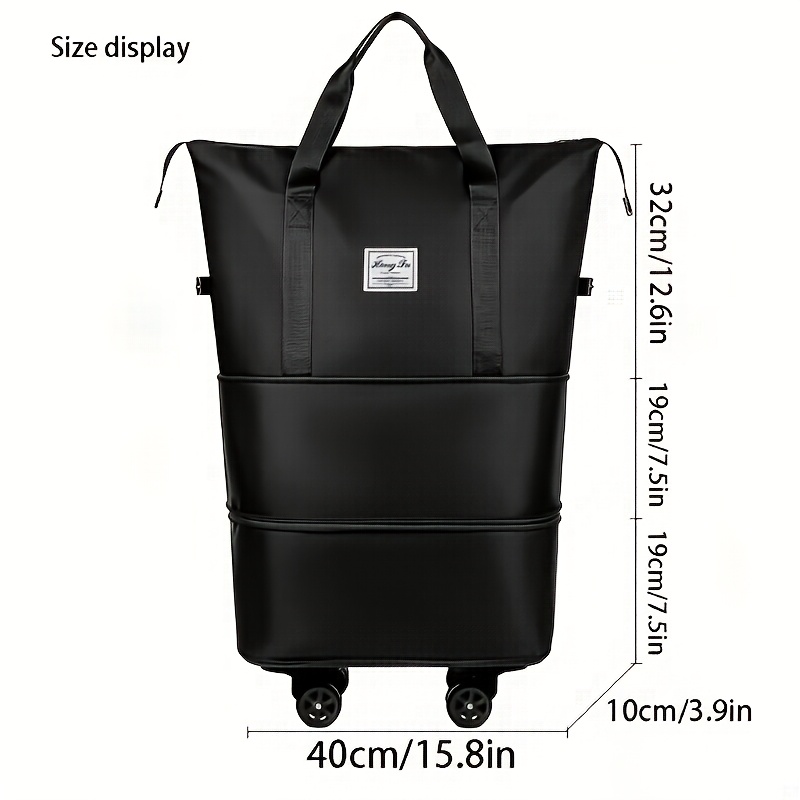 Extra Large Expandable Travel Suitcase with Randomly Colored Wheels
