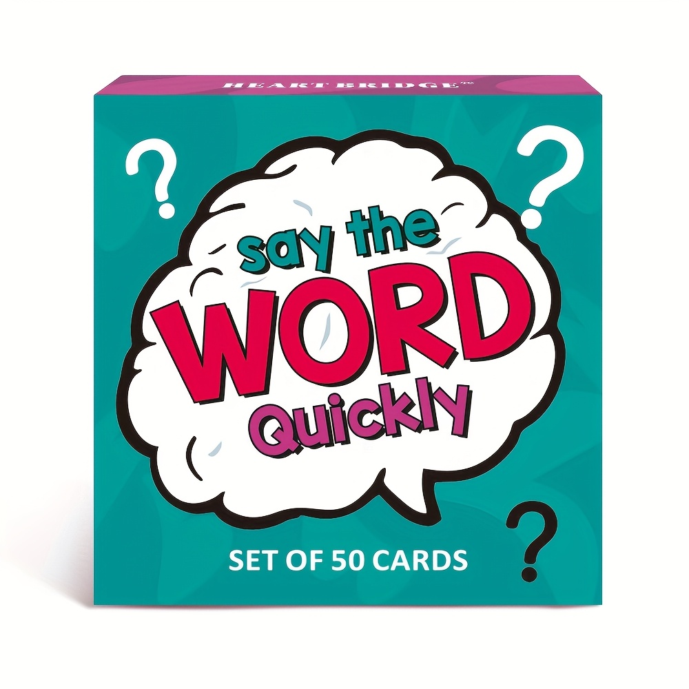 HEART BRIDGE Quick Word Guessing Challenge Card Game