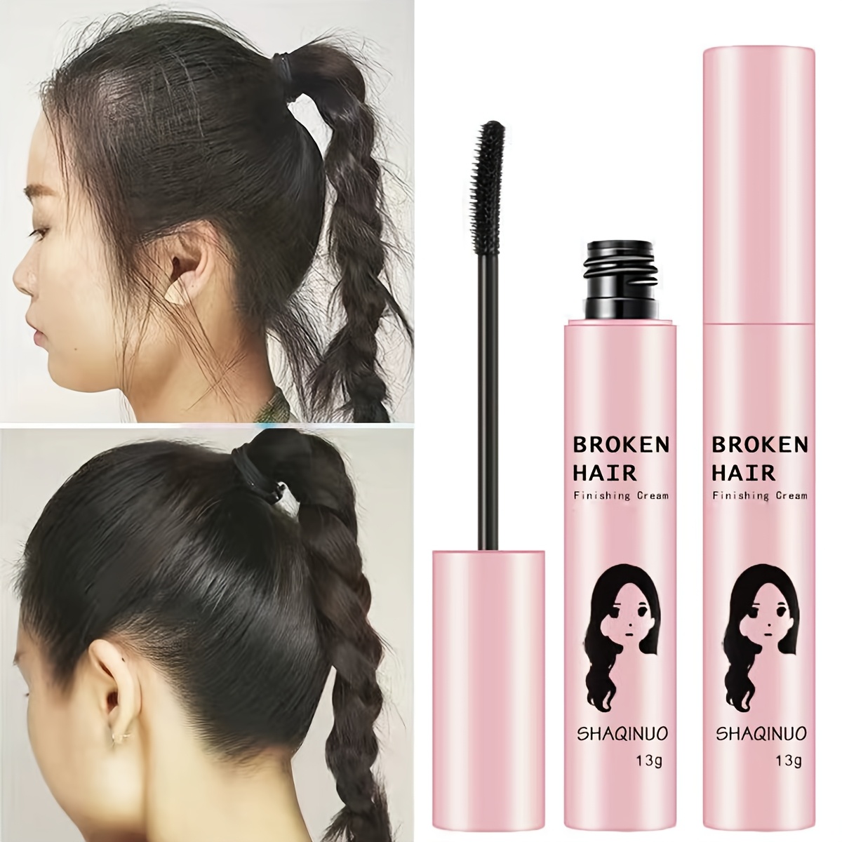 Hair Finishing Stick, Broken Hair Artifact Comb Liquid Hair Finishing Stick Fixing Cream Easily Controls Frizz