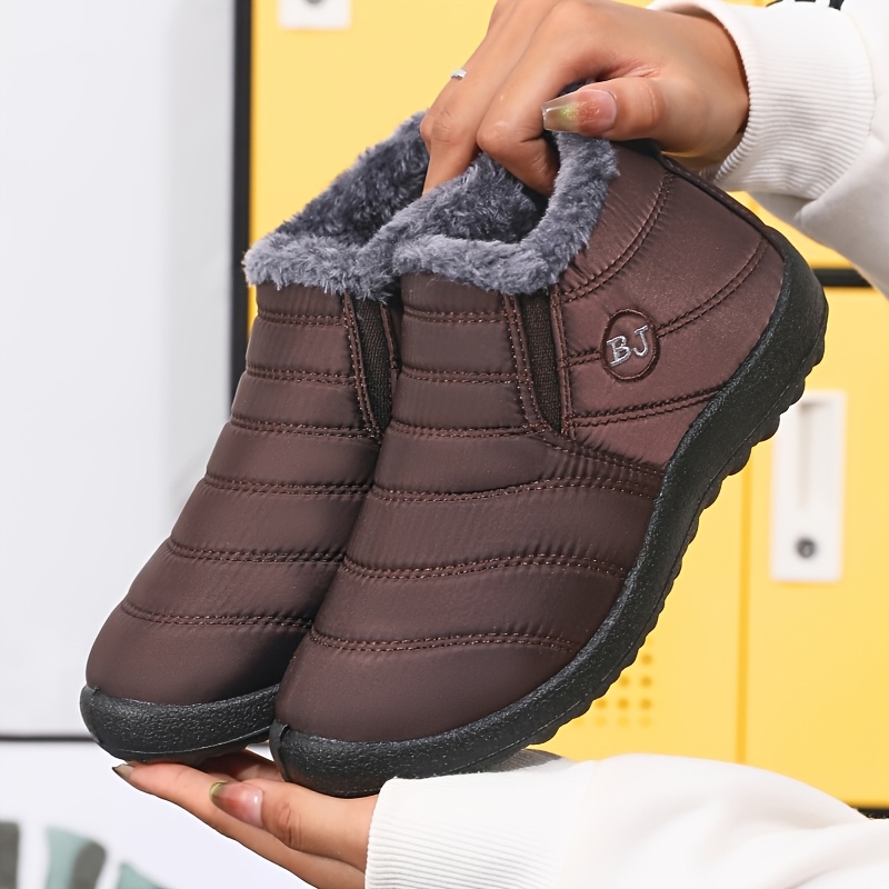 Men and Women Warm Plush Lined Winter Boots for Daily Wear