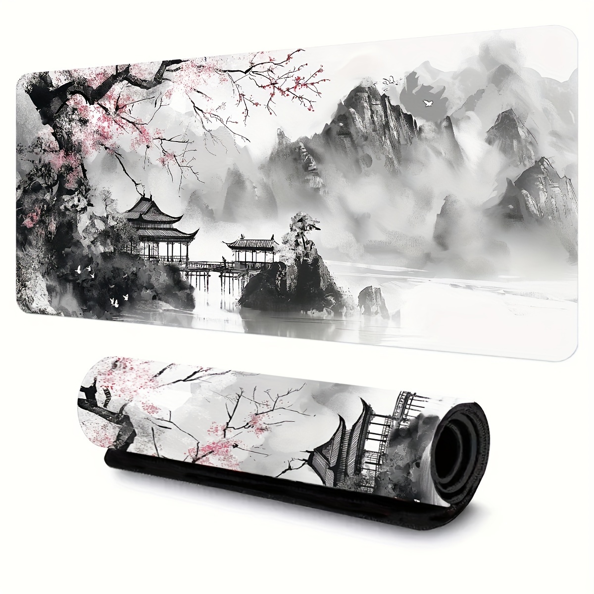 

Blossom Watercolor Gaming Mouse Pad - Xl Desk Mat , , Rectangular, For And Use, X 11.8