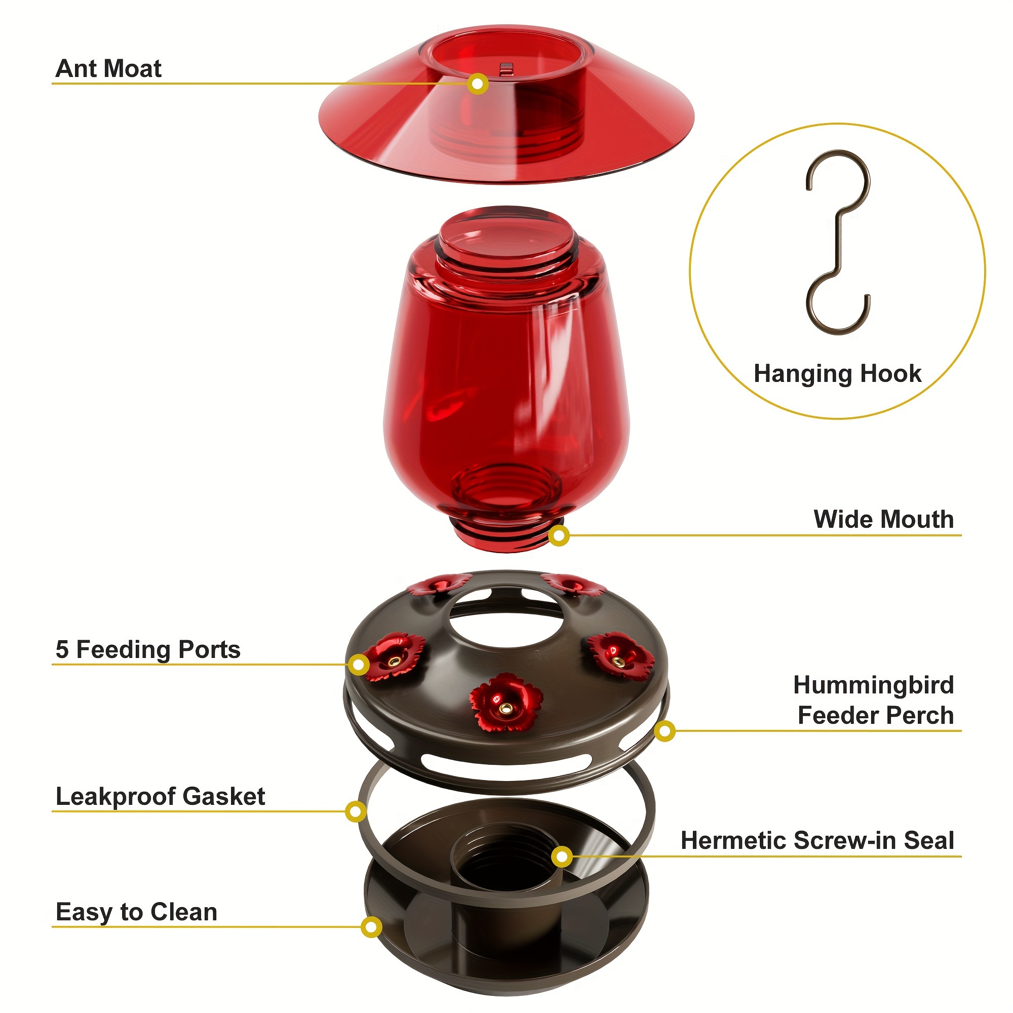 Close-up of Hummingbird Feeder