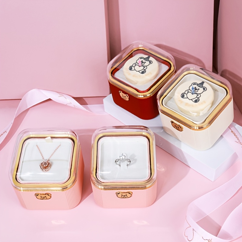 Round Corner Flip Cake Candle Jewelry Box