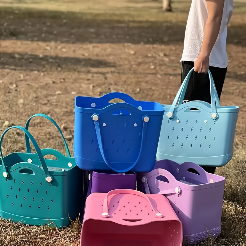 BEIDOM Rubber Beach Bag,Beach Bags Tote Bags for Women Waterproof Sandproof Pool Bag Lightweight Durable for Beach Boat Lake Sports 並行輸入品 BEIDOM Rubber Tote Bag Beach Bag - Waterproof Sandproof Travel