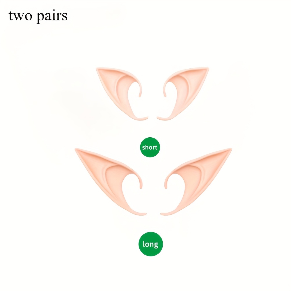Image of Of Fairy Spirit Ears, Role-playing Soft Pointed Ears, Magic Makeup Ball Vampire Ears Makeup Accessories, Halloween/christmas