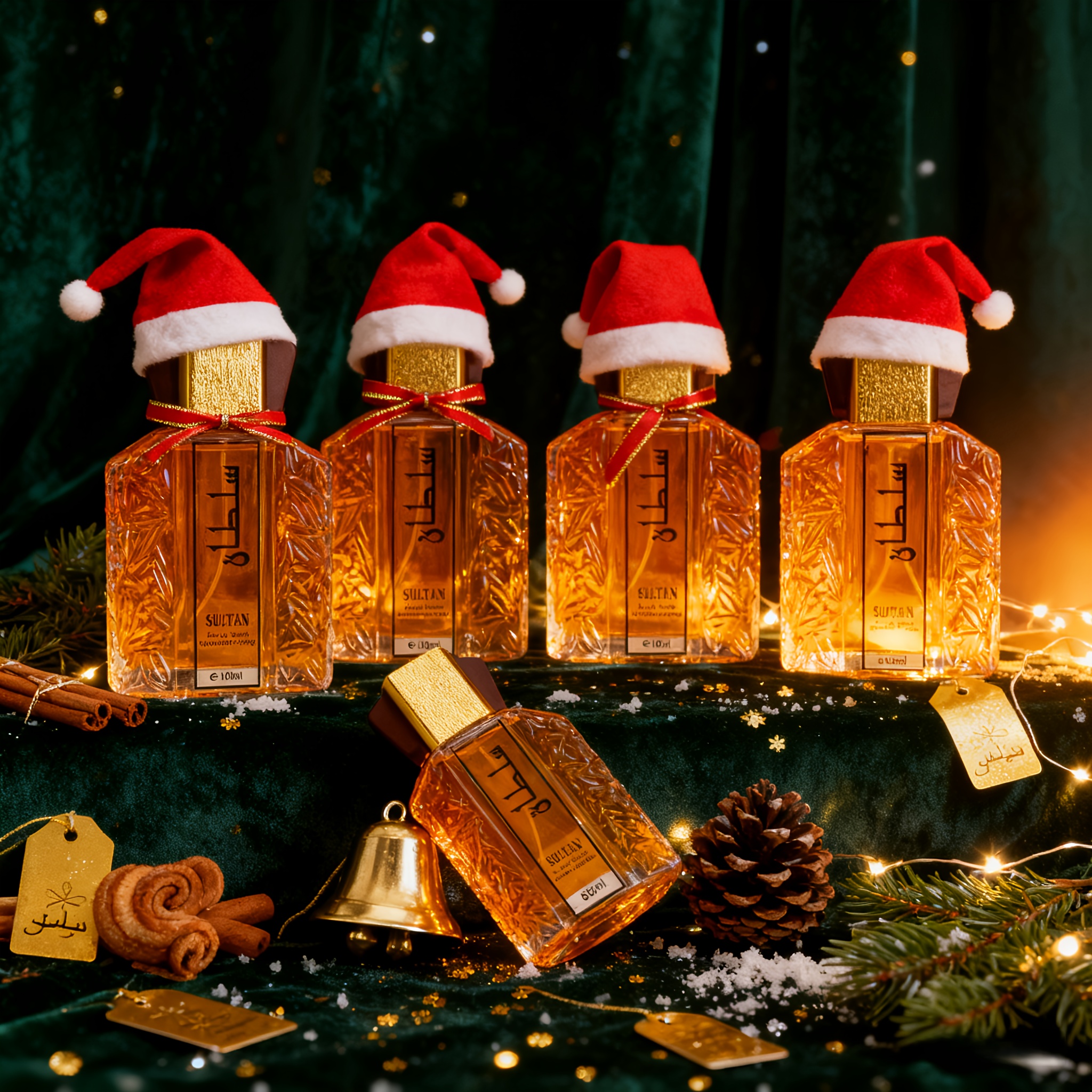 Image of A Christmas Gift For Him: A -piece Men's Fragrance Set | Oriental Arabesque Scent, Suitable For Occasions, Business Meetings, And Outdoor Travel. Each Bottle Contains 100ml.