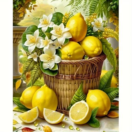 5d frameless diamond painting kit with lemon scent set diamond painting and crafts for home wall decor