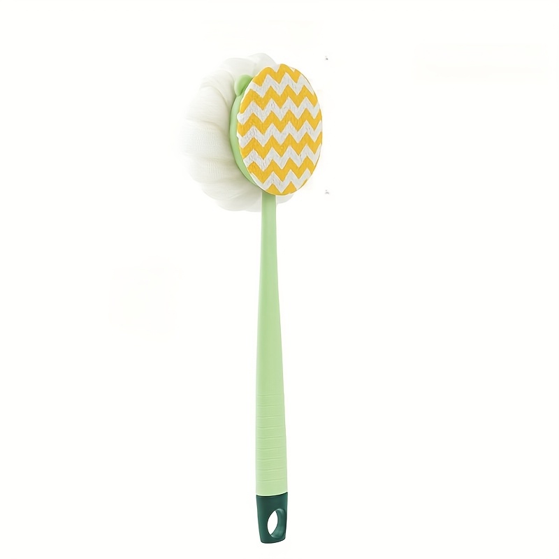 1pc long handled shower body brush with bristles loofah curved back scrubber for exfoliation massage and light beige   in 1 bath tool for men women   design exfoliating scrubber longhandle design durable scrubber soft mesh sponge Product details 9