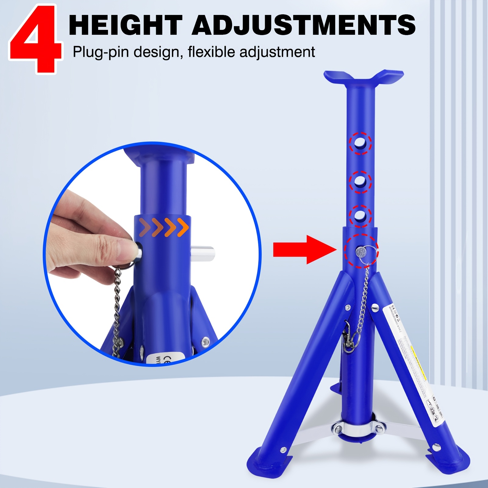 2x 3-Ton Heavy Duty Car Jack Stand Repair Tool