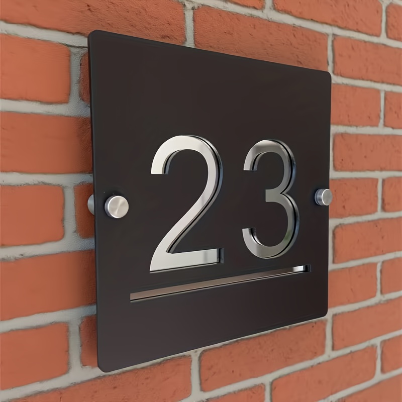 Personalized Custom Acrylic Outdoor Address Plaque, Durable Outdoor Material - And , Men's Gift, Christmas Gift, Housewarming Gift