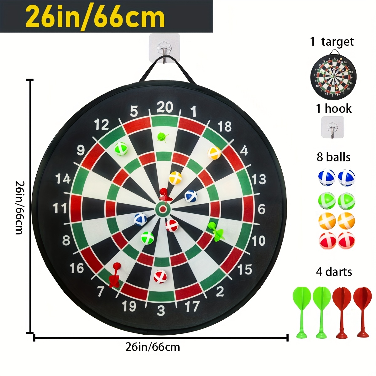 board with sticky balls 26 inch 14 inch foldable game suitable for indoor outdoor parties soft for children hand eye coordination development Product details 2