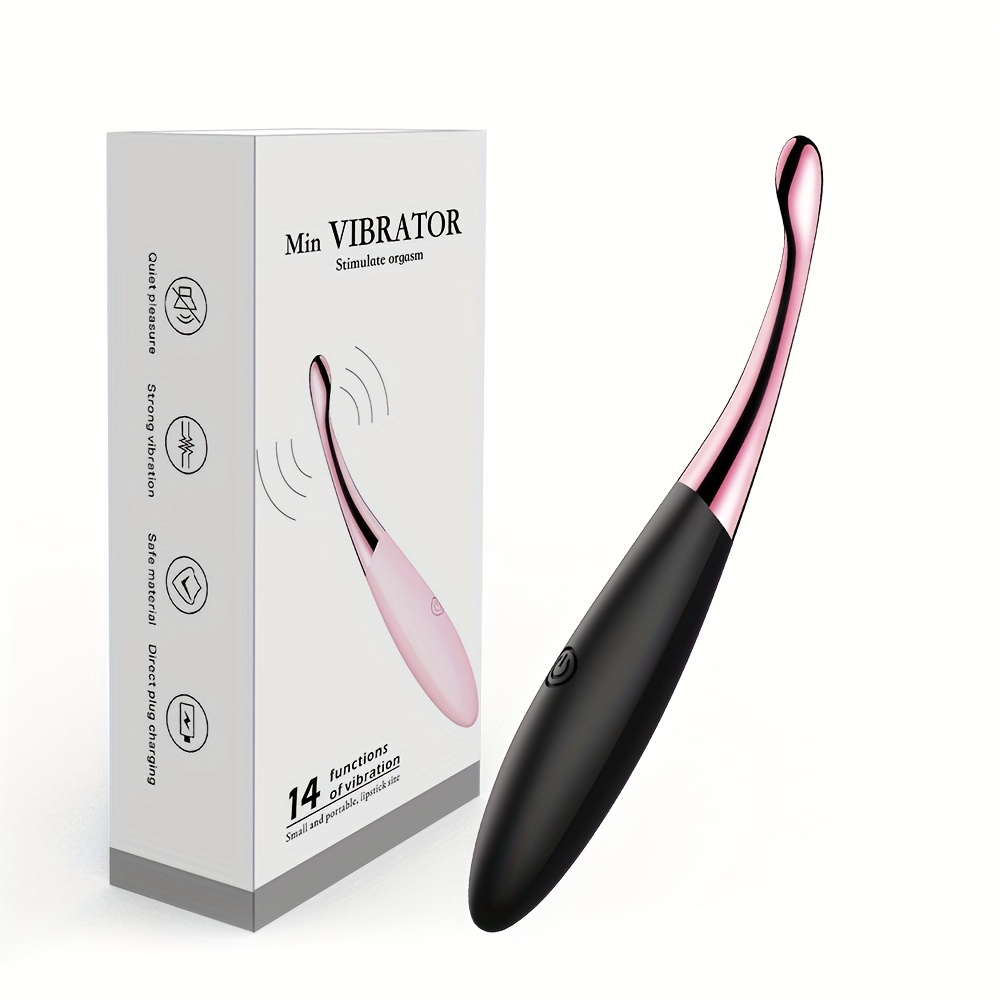 14 frequency female point pen vibrator stimulator portable handheld female vibrator g spot breast massage point vibrator 9