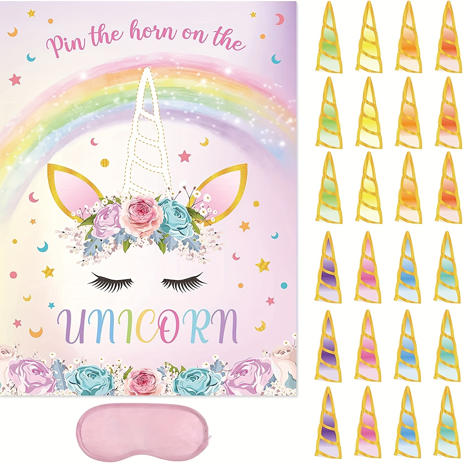 

1 Set, Pin Unicorn Blindfolded Poster Game Birthday Party Game Blindfolded Poster Game Birthday Party Decoration