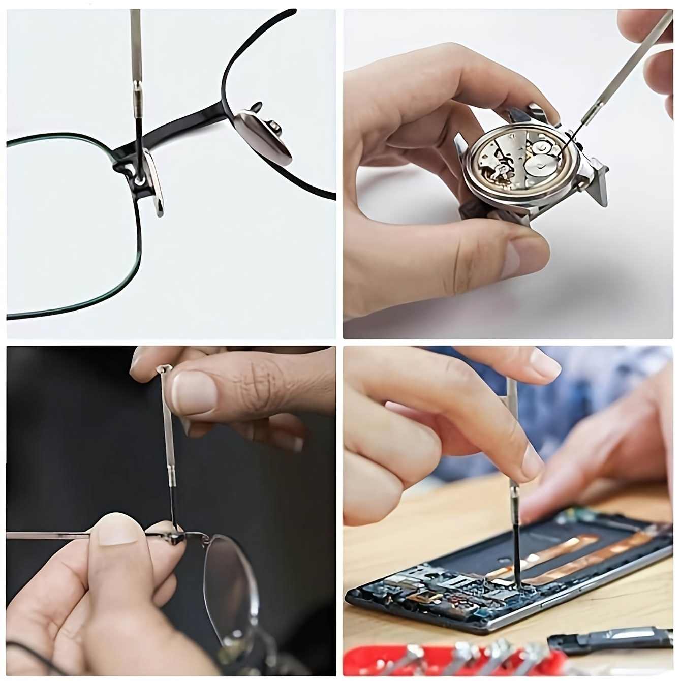 CACCIAVITE DI PRECISIONE 3 IN 1 MINI PORTACHIAVE MULTIFUNZIONE OCCHIALI - Foto 6