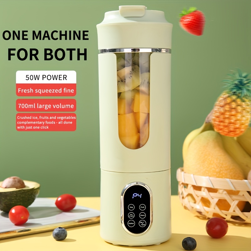 USB Rechargeable Portable Blender And Handheld Juicer - Easy to Clean, Great for Smoothies, Shakes, And Fresh Fruit Drinks - 12 Oz to 17.92 Oz Capacity with Digital Display - Ideal for Home, Office, Travel Outdoors