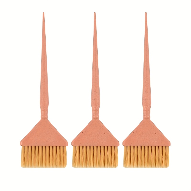 E-shop 3 Stück Große Salon-Haarpinsel – Professionelle Pariser Haarfärbewerkzeuge mit rutschfestem Griff & weichen Nylonborsten für gleichmäßige