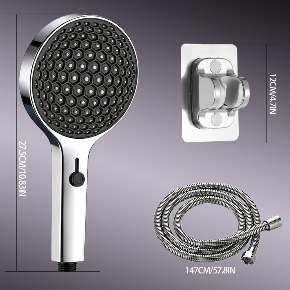 4-Modes High-Pressure Large-Flow Adjustable Shower Head