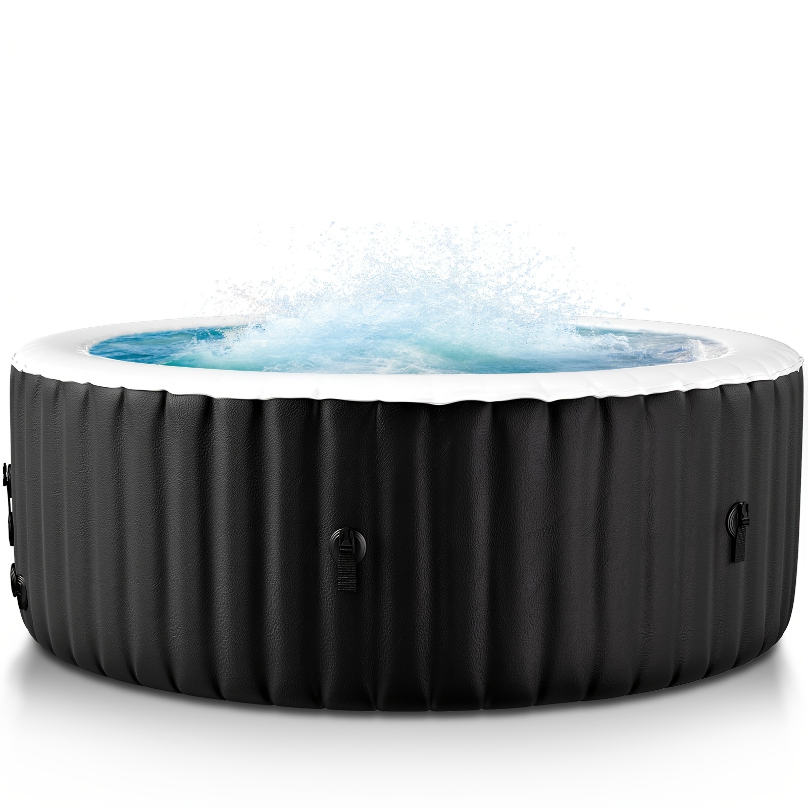 

Lilypelle Hot Tub - 71" X 71" X 25" , 2-4 Person Portable Blow Up Hot Tub Round Portable Outdoor Spa