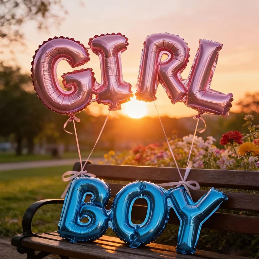 2pcs Pink And Blue Set - Perfect For Gender Reveal Parties, Valentine's Day Decorations, Room Decor Balloons, Game Reveal Parties, Birthday Party Decorations, And Photo Backdrop Balloons