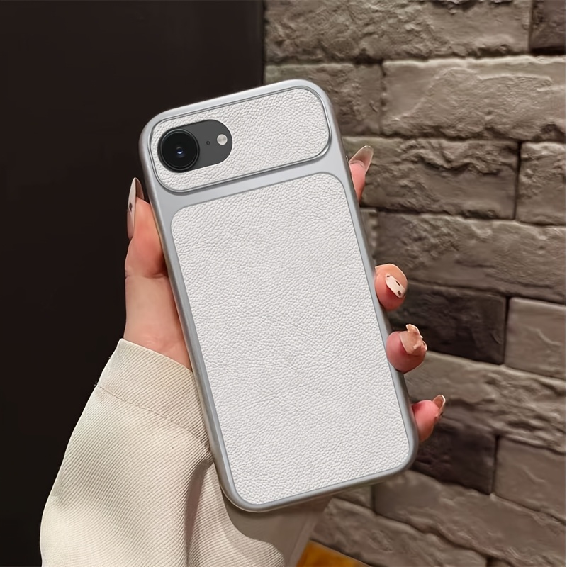 TEMU Phone Case: Suitable For Iphone 16e/17e New Lychee Pattern, Comfortable To , And Anti-slip And Fingerprint-proof Phone Case
