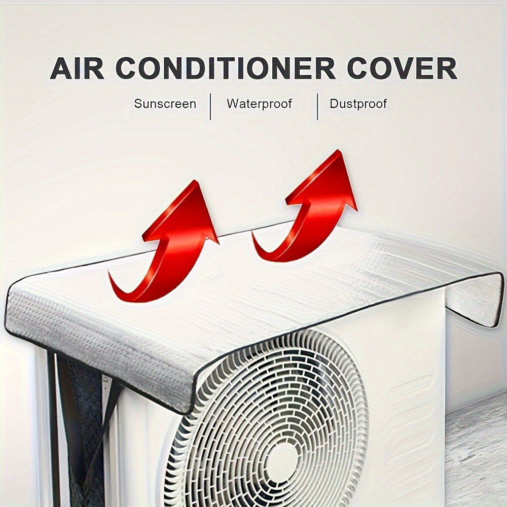 uv resistant outdoor air conditioner cover rain sun protection dustproof central unit guard for heating cooling air purifiers details 3