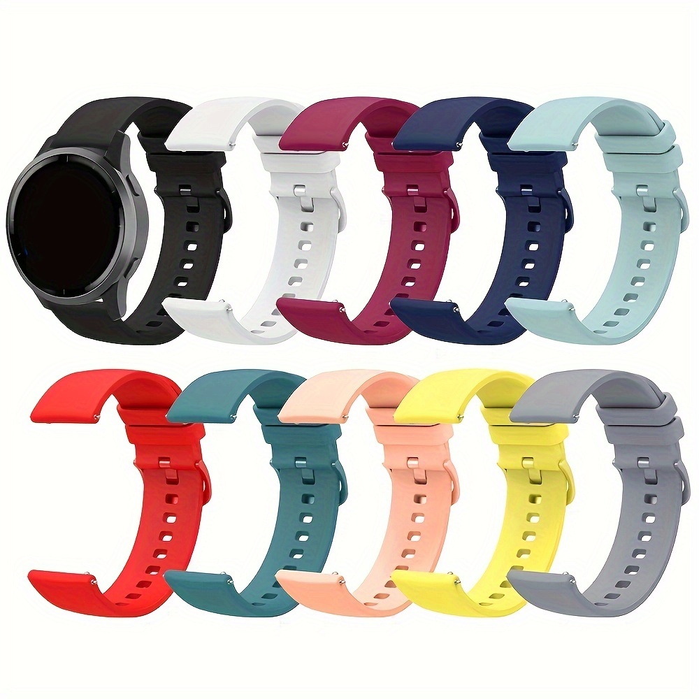 

18mm 20mm 22mm Soft Silicone Band For Samsung Galaxy Watch Active 2/watch 3 45mm/42mm Gear S3, Watch Strap For Men And Women, Ideal Choice For Gifts
