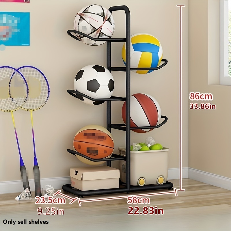 

1pc Basketball Storage Rack, Football Soccer Ball Holder, Sports Fitness Equipment Storage Basket