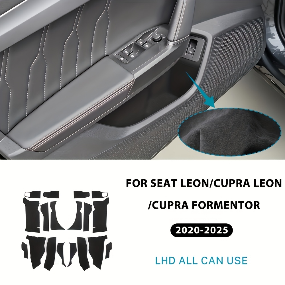 Image of Jupizeus Is Applicable For The Front And Rear Door Map Pocket Stickers For / Leon/ Models From 2020 To 2025. Are Universal For Driving And Are Automotive Interior Sticker Additions
