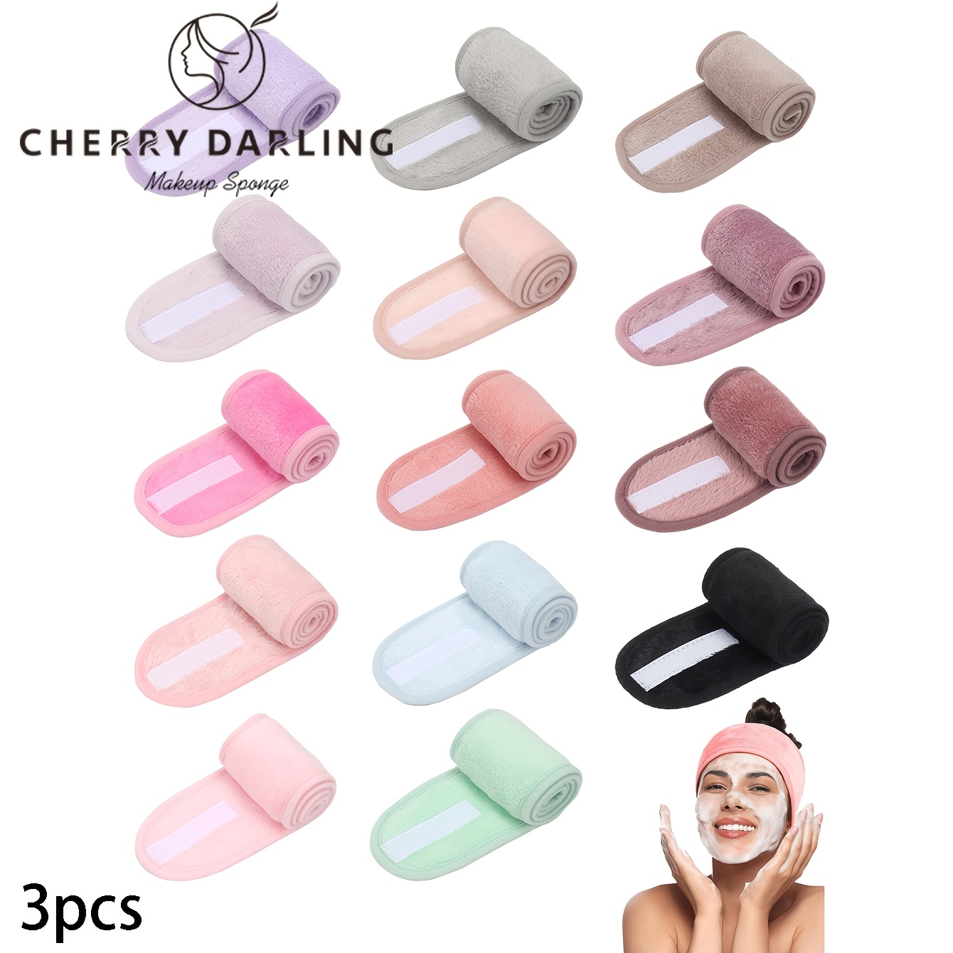 mommy and me headband 3pcs for face washing facial cleansing makeup application makeup makeup removal and travel suitable for   types