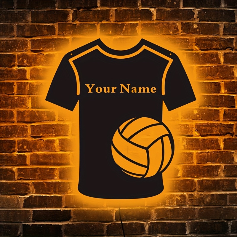 Customizable Volleyball LED Light for Personalized Decor