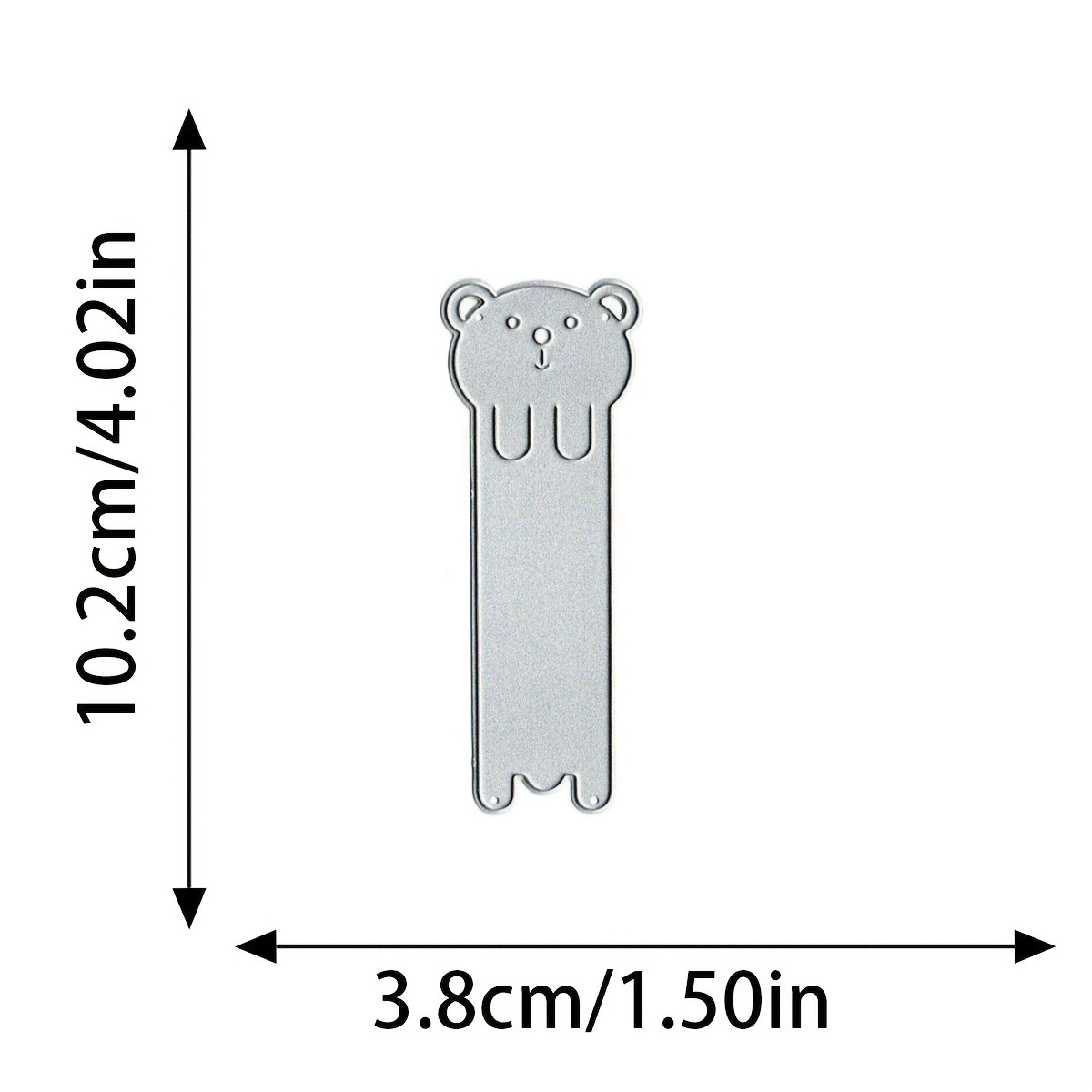 1pc Little Bear Bookmarks, Tags Cutting Knife Template Greeting Card Paper Art Handmade Collage Album Diy Material