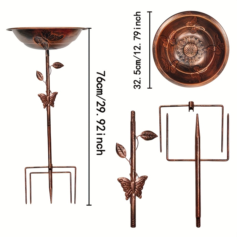 A Large Bird Bath That Operates Without Electricity