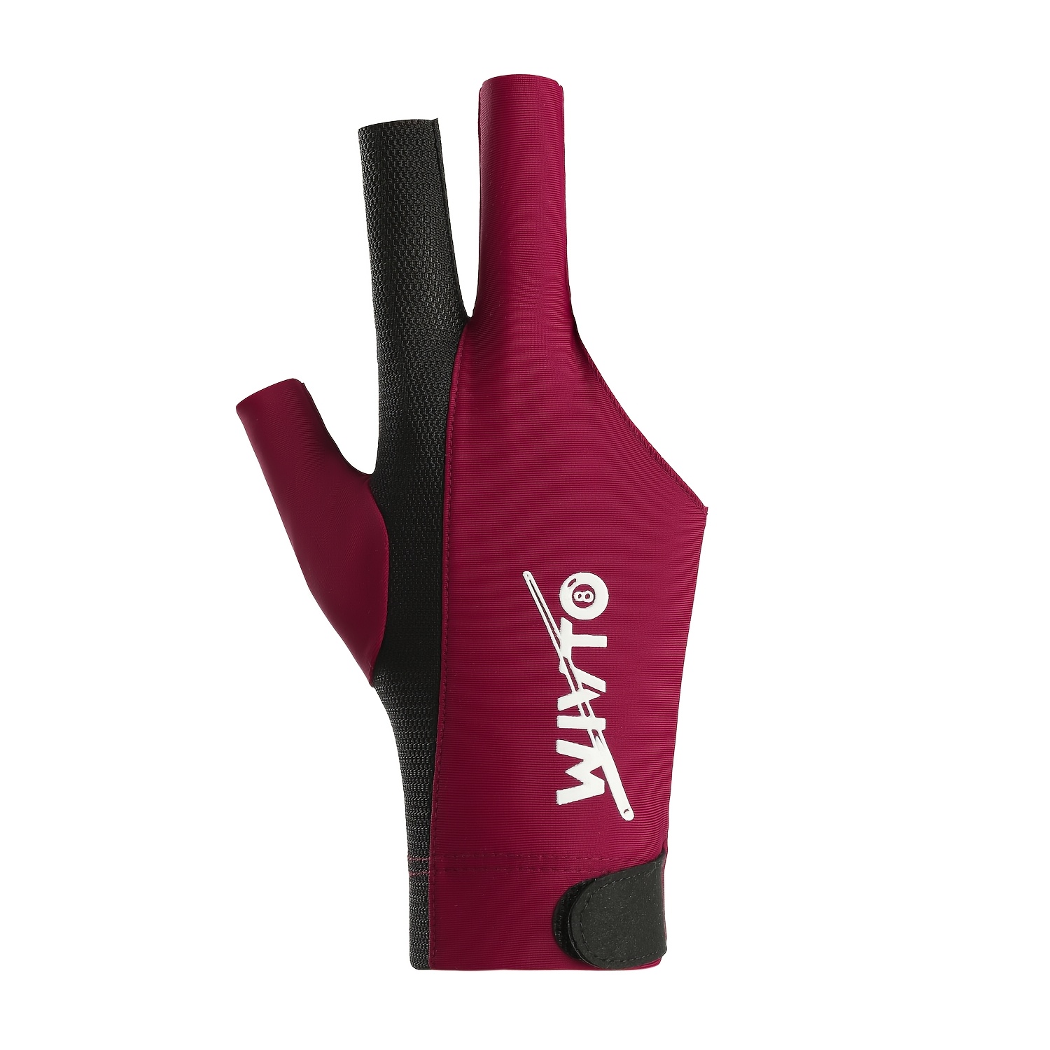 TEMU Guante de billar elástico y transpirable de 3 dedos para hombre, unisex, 8, 9 y snooker, , 1 pieza