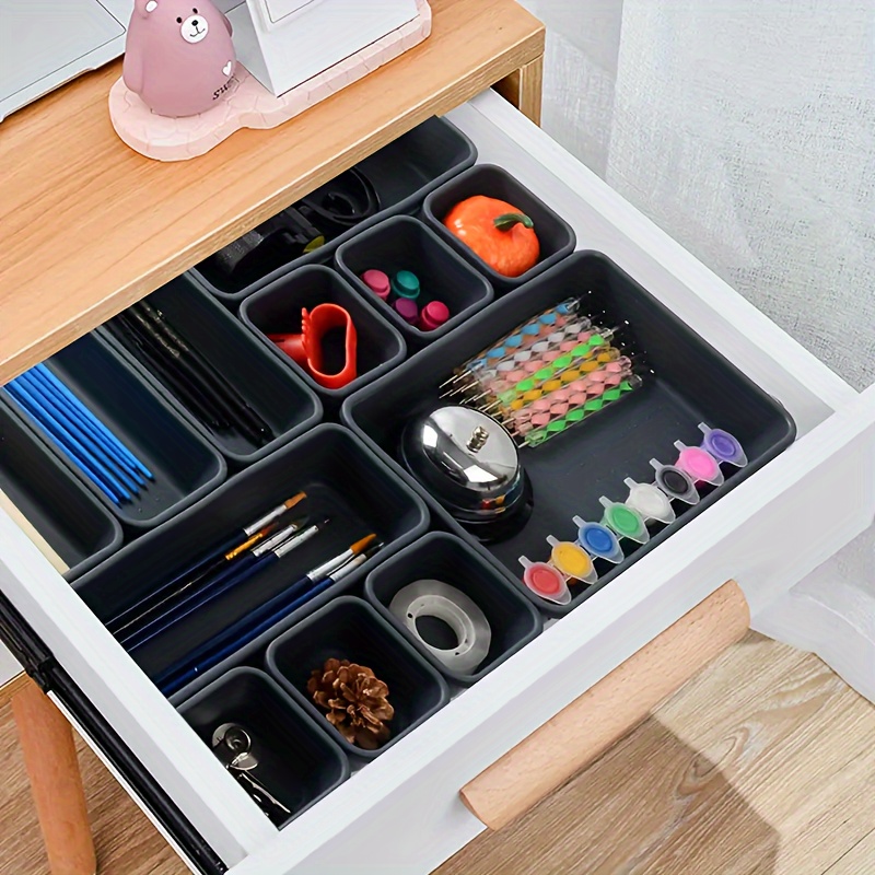 16/25 Pezzi Set Di Organizer Per Cassetti Con 5 Diverse Dimensioni, Vassoi Organizer  Per Cassetti Da Camera Da Letto E Dormitorio, Contenitori Trasparenti Per  Cosmetici, Gioielli, Utensili E Gadget