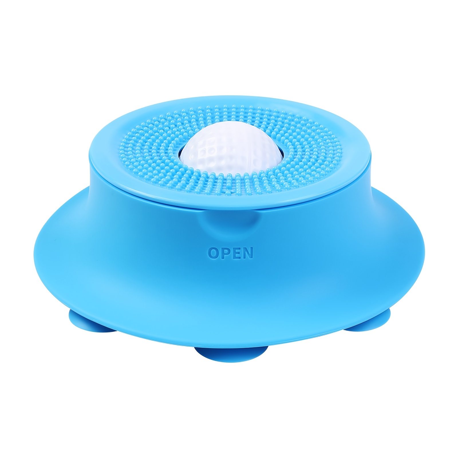 TEMU 1pc Dog Slow Feeder Bowl With Rolling Ball, Slow Feeder Bowl For Liquid Treats, Dog Licking Bowl Designed For Anxiety Relief, Interactive Pet