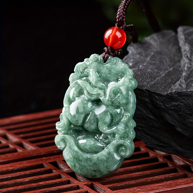 Natural Stone Zodiac Pendant Necklace, Hand Carved, Unisex