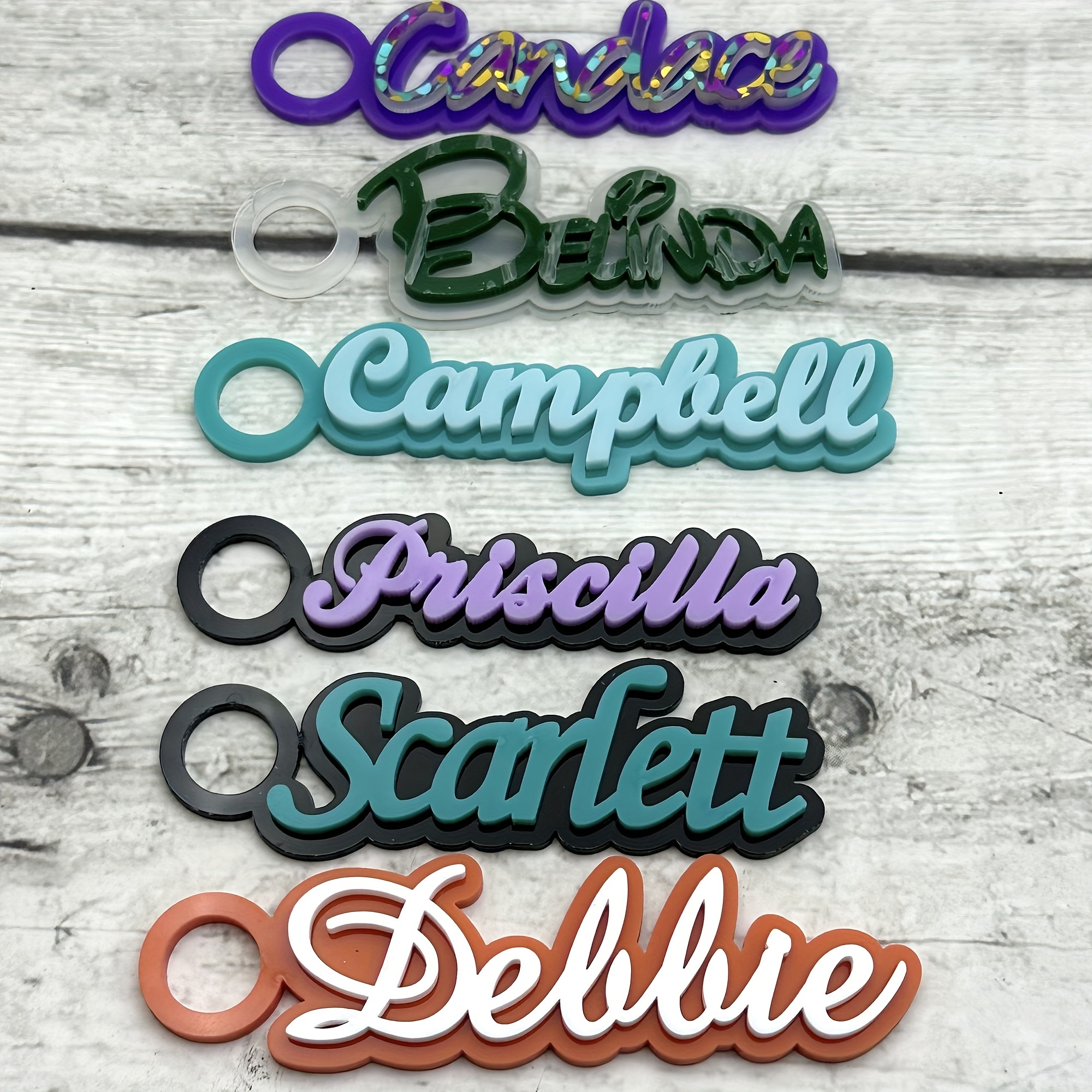 

Custom Acrylic Tumbler Name Tag, Personalized Cup Label For Sports Drinkware, Creative Diy Lettering Accessory, Ideal Gift For Friends - 1pc, Sporty Style, Durable Acrylic Material