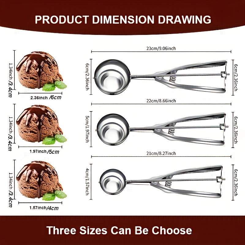 5cm ice cream scoop hotsell