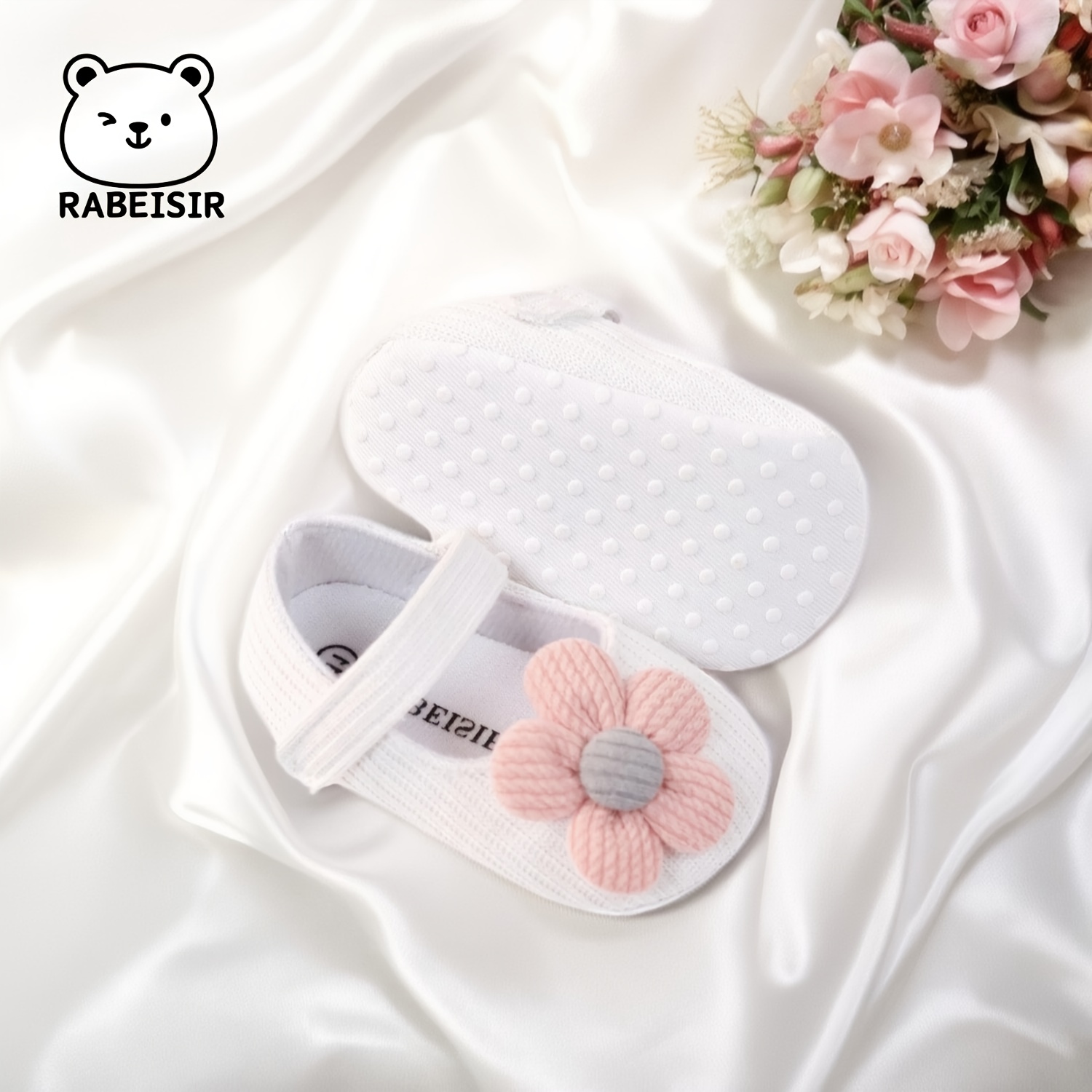 Baby Toddler Shoes, Sun Flower Princess Cloth Step Front Shoes, Lightweight Non-slip, Multicolor Candy Shoes For Daily & Casual Dressing, Spring & Fall