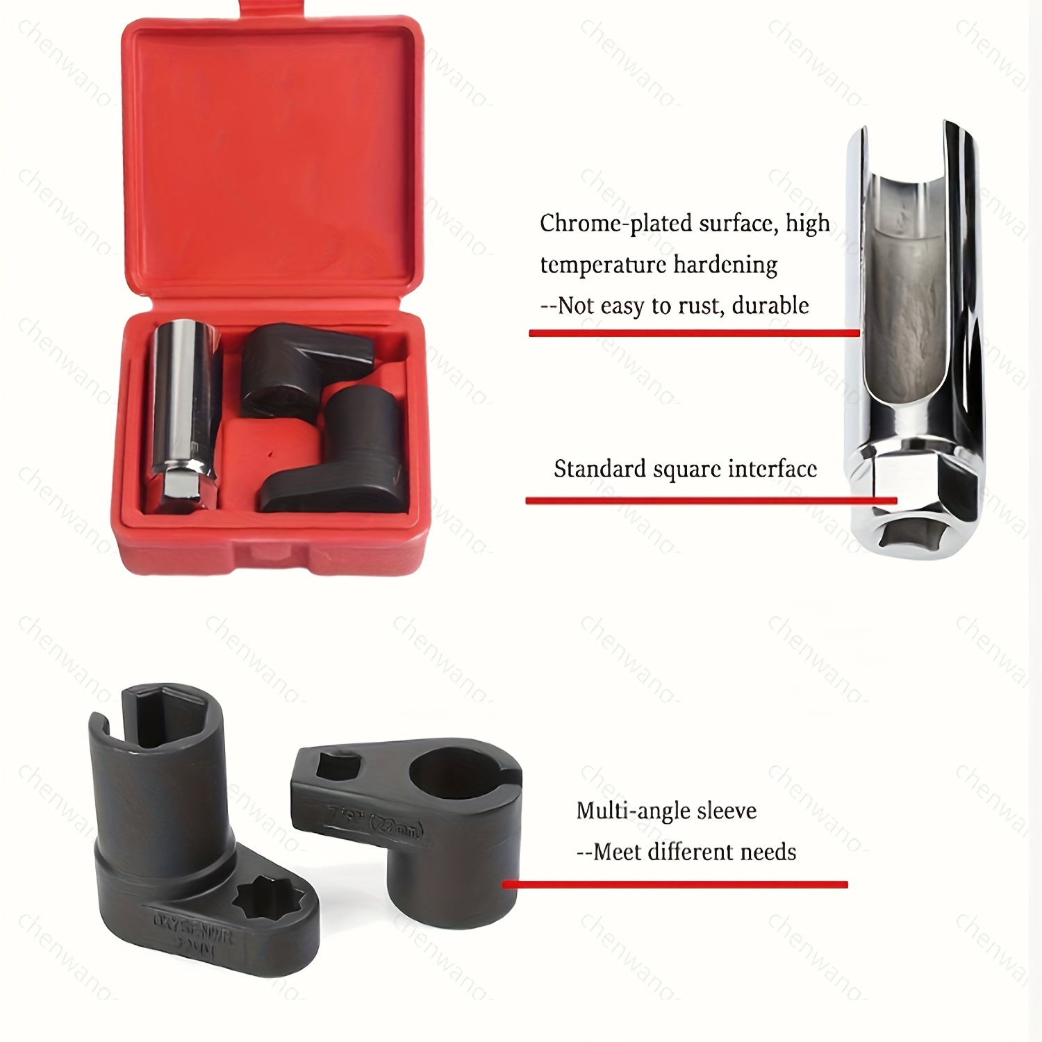 

Tool For Removing Automotive Oxygen Sensor Sockets, Featuring A 3/8 Inch O2 Wrench. This Set Includes A Precision 3/8 Inch Wrench Socket, Essential For Work.