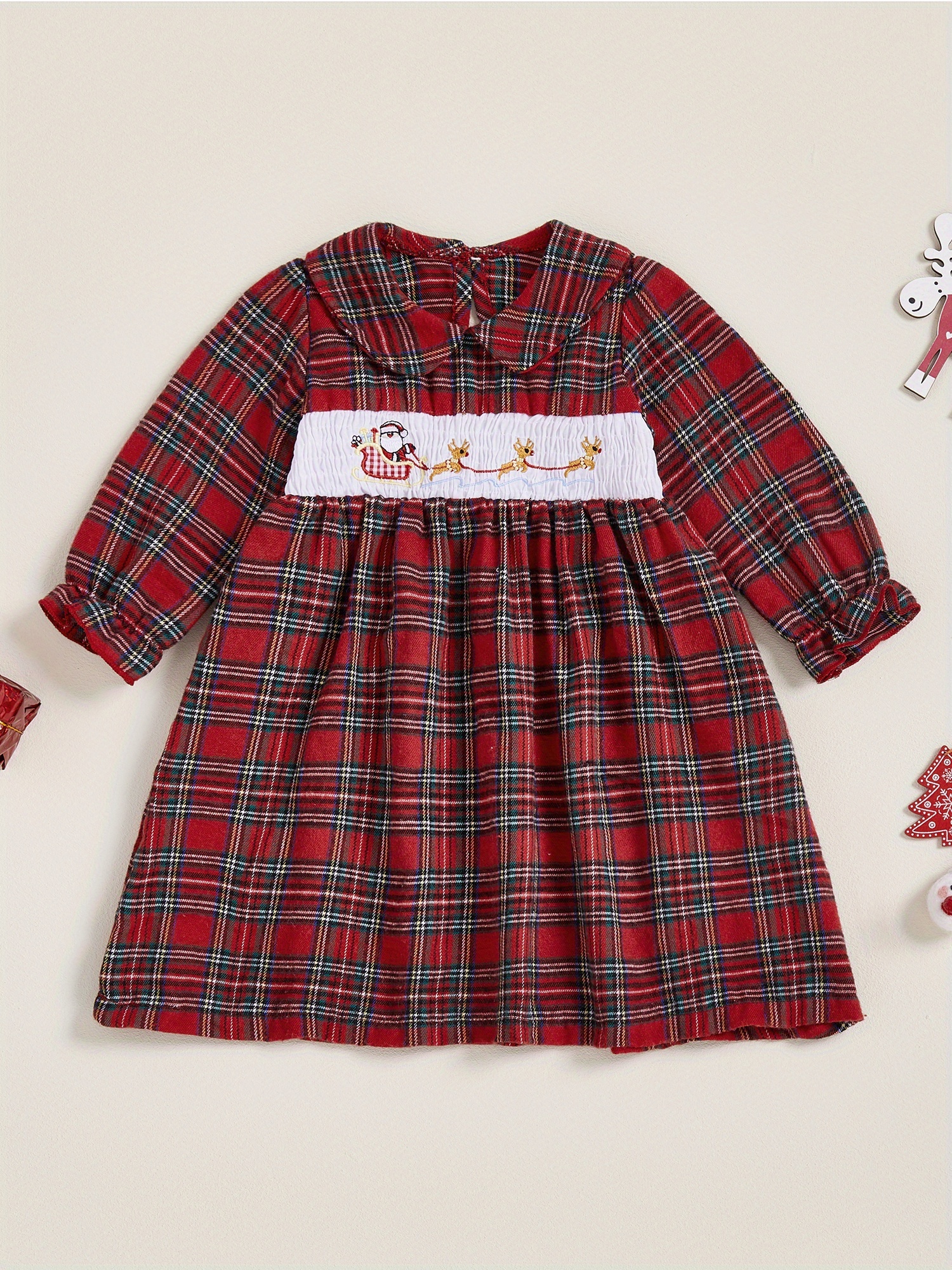 flannel dress sold on Temu United States