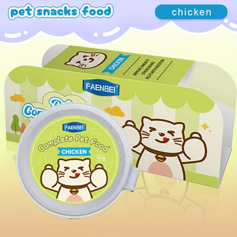 Cat Snacks, Canned Cat Food, No Grains, Single Chicken Protein, Low Sensitivity And Easy