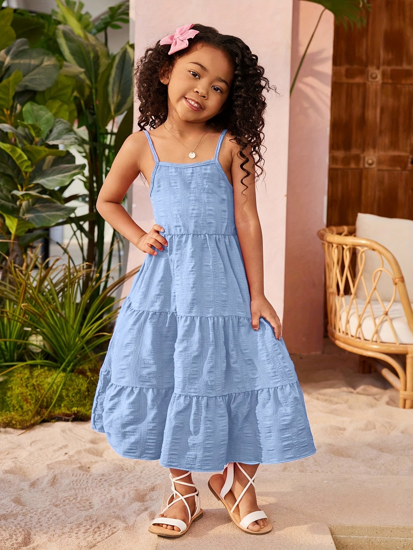 chinese dress ladies Girls' Petal Paradise Ruffle Maxi Dress Size: 5/6 by Mila & Rose main image 0