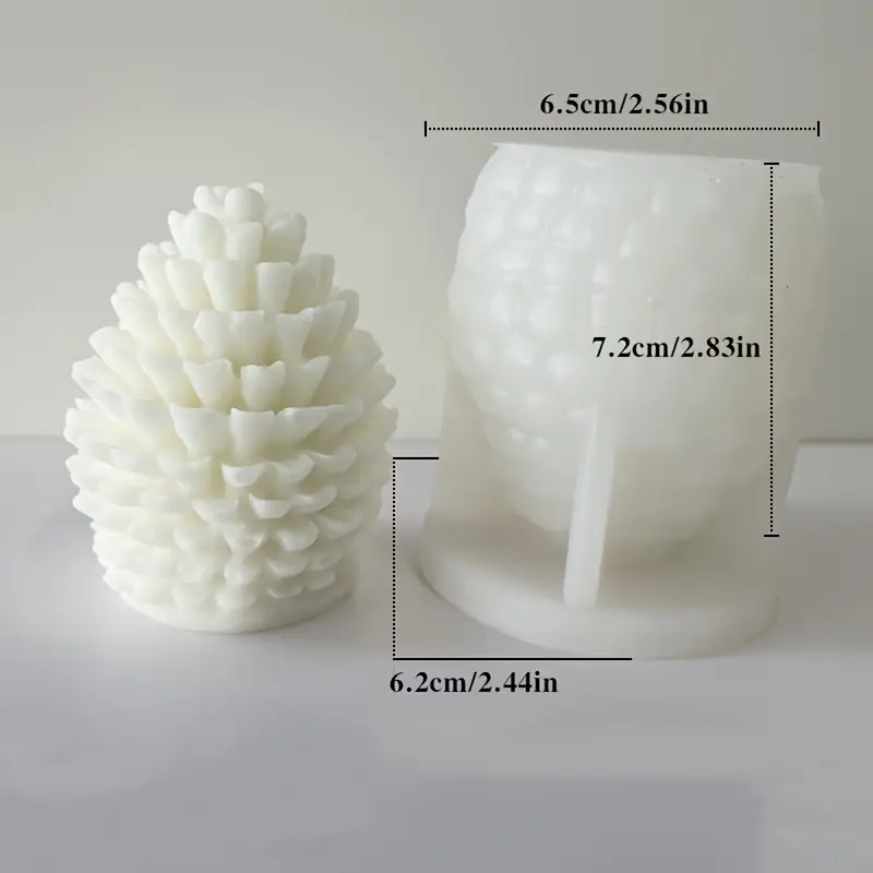 conjunto de moldes de silicona de pi a para hacer velas manualidades de decoraci n a en de bricolaje para jab n de de resina herramientas de manualidades para regalos de fiestas as de forma irregular 83001668 7