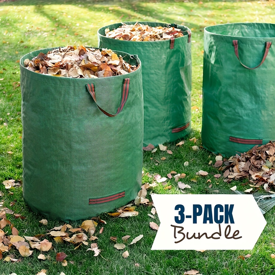 

[top-] -large 120l Bag Handles - , Reusable & Bin For Lawn And