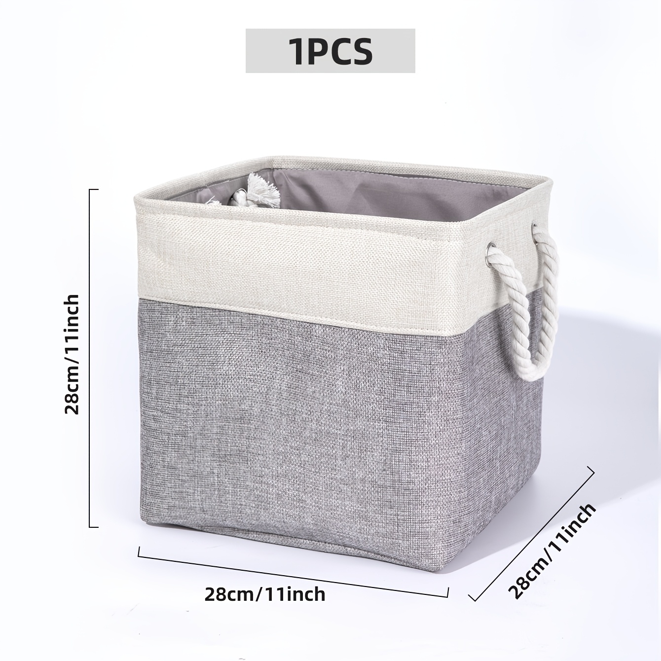 TEMU Boîte de rangement pliable pour , panier de meuble multifonctionnel, panier de rangement de taille appropriée. Boîte de rangement empilable de
