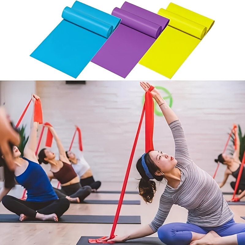 Stretch Bands for Exercise, 5 Levels Resistance Bands for Working Out, Exercise Bands for Physical Relax, Pilates, Rehab, Stretch, Strength Training And Yoga Starter Set